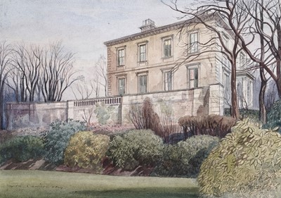 Lot 828 - Byron Eric Dawson - In the grounds of a stately home | watercolour