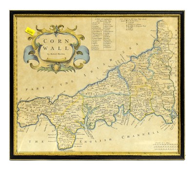 Lot 711 - Robert Morden - Maps of Shropshire and Cornwall | hand-coloured engravings