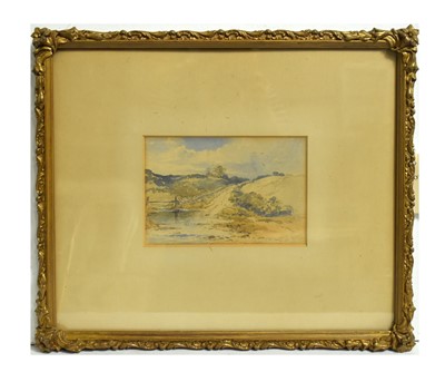 Lot 765 - George Blackie Sticks - Puddle Reflections of a Cloud-Scudded Sky | watercolour