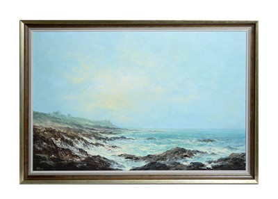 Lot 1097 - Alfred Allan - Crashing Waves and Clear Skies | acrylic