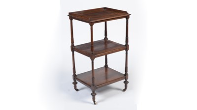 Lot 1440 - William IV rosewood three-tier whatnot