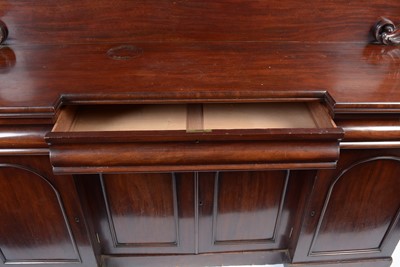 Lot 45 - A Victorian mahogany breakfront sideboard