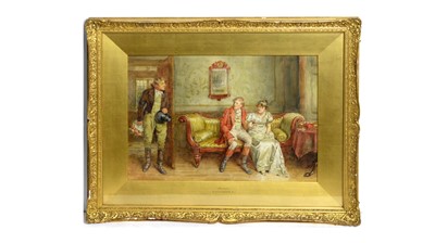 Lot 1045 - George Goodwin Kilburne - Rivals | watercolour