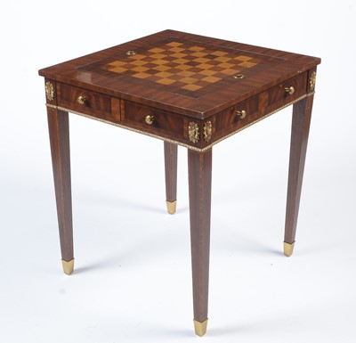 Lot 1488 - Maitland-Smith: a fine quality mahogany and gilt metal mounted games table