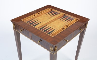 Lot 1488 - Maitland-Smith: a fine quality mahogany and gilt metal mounted games table