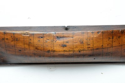Lot 428 - Stained wood half block model boats, mounted to a board