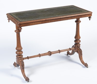 Lot 1456 - A Victorian oak centre writing table