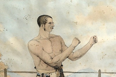 Lot 763 - Three early 19th Century boxing prints, David Hudson, William Eales, and Reuben Martin