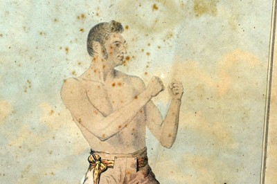 Lot 763 - Three early 19th Century boxing prints, David Hudson, William Eales, and Reuben Martin