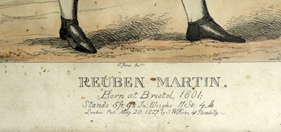 Lot 763 - Three early 19th Century boxing prints, David Hudson, William Eales, and Reuben Martin