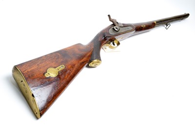 Lot 376 - A 19th Century percussion action rifle
