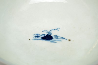 Lot 883 - A Worcester Cannonball pattern bowl, and a similar Liverpool bowl