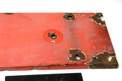 Lot 782 - A British Rail swivel signal, and three stop signs