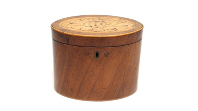 Lot 1275 - A George III mahogany tea caddy