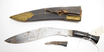 Lot 1005 - Three 20th Century Indo-Persian Kukri knives