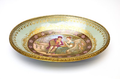 Lot 934 - Sevres style oval dish