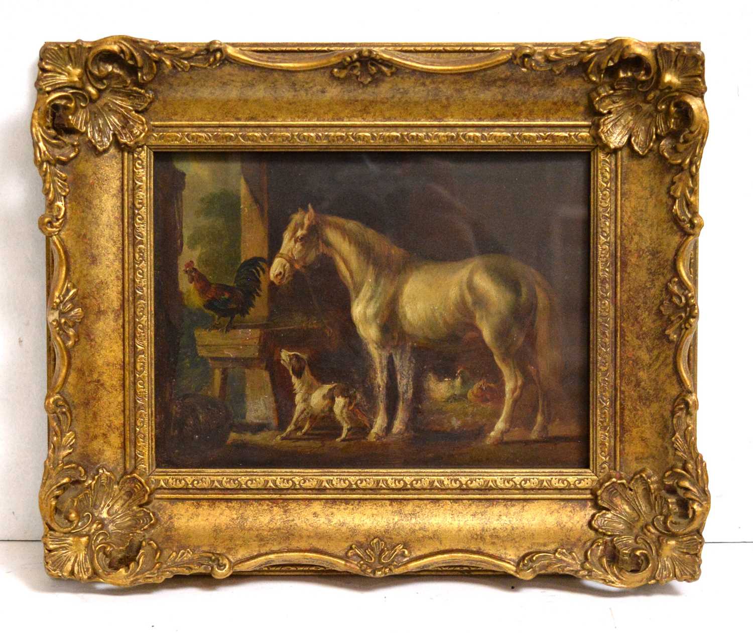 Lot 798 - 19th Century - Farmyard Friends | oil