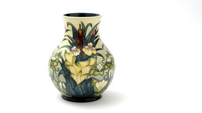 Lot 118 - Moorcroft Water Lilies pattern vase