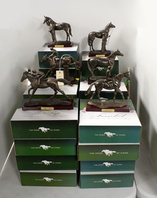 Lot 318 - A collection of Atlas Editions ‘The Sport of Kings’ racing horse scale model figures