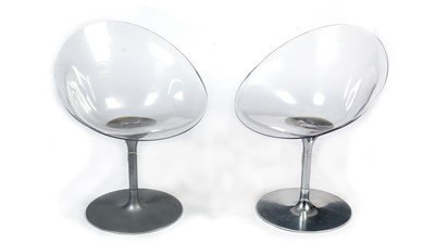 Lot 23 - After Philippe Starck for Kartel: A pair of 'Eros' swivel armchairs