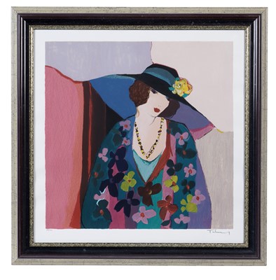 Lot 777 - After Itzchak Tarkay - Two portraits of fashionable ladies | limited edition serigraphs