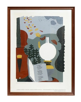 Lot 186 - After Kenneth Rowntree - Chanson d'Automne (Autumn Song) | screenprint