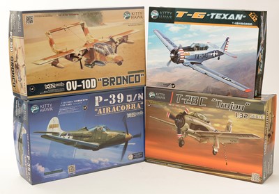 Lot 213 - Six Kitty Hawk model constructor kits