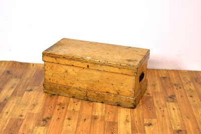 Lot 48 - vintage pine blanket box