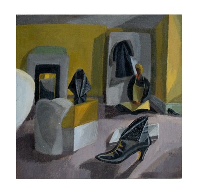 Lot 214 - Mary Mabbutt - Gina Shoes | oil