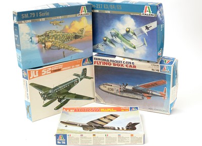 Lot 223 - Ten Italeri model constructor kits