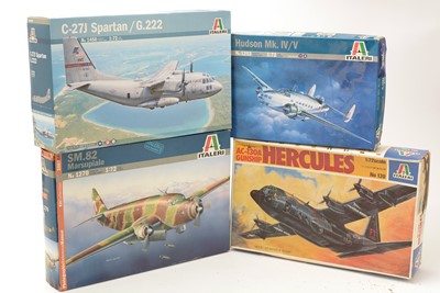 Lot 224 - Ten Italeri model constructor kits