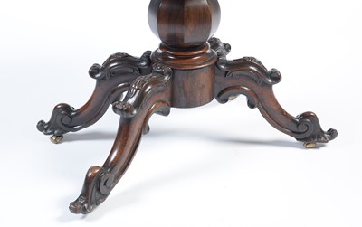 Lot 1462 - A Victorian rosewood card table