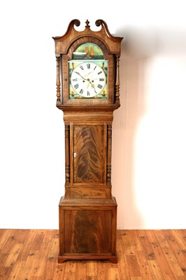 Lot 25 - A 19th Century mahogany longcase clock signed D Little of Carlisle