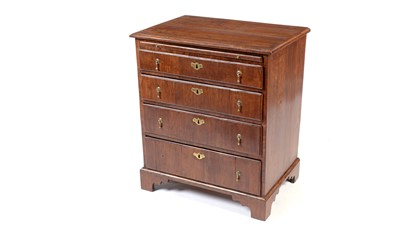 Lot 1465 - An 18th Century walnut chest of drawers