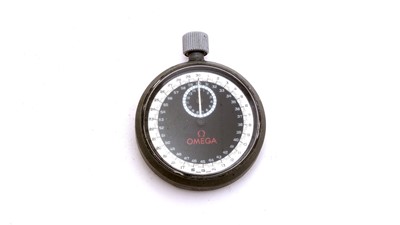Lot 534 - Omega: a steel cased manual wind stop-watch
