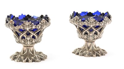 Lot 154 - A pair of William IV silver salts