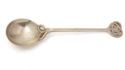 Lot 267 - A George V silver hand-made spoon