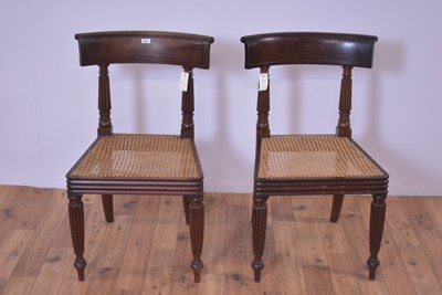 Lot 23 - A pair of 19th Century mahogany bar back dining chairs in the manner of Gillows