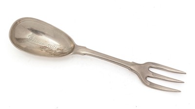 Lot 311 - A rare George III silver sucket fork