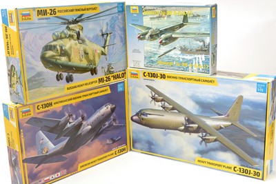 Lot 237 - Seven Zvezda model constructor kits