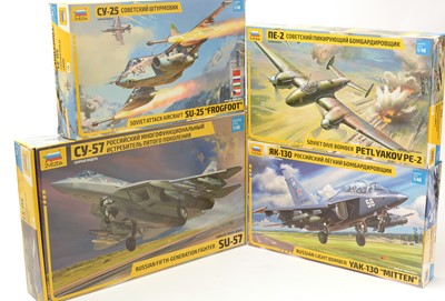 Lot 238 - Seven Zvezda model constructor kits