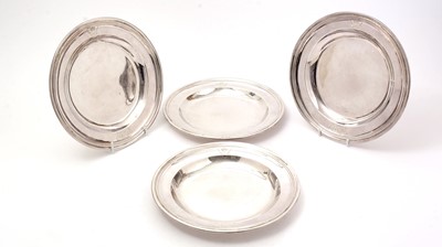 Lot 174 - A set of four George I Britannia standard silver second course dishes