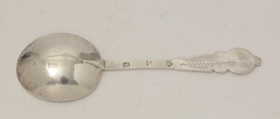 Lot 303 - A rare Charles I/Charles II Scottish silver disc-end spoon
