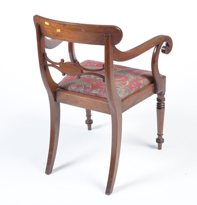 Lot 1417 - A set of eight late Regency mahogany dining chairs