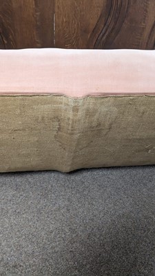 Lot 1 - Howard & Sons Ltd: A Victorian chaise longue upholstered in salmon pink fabric