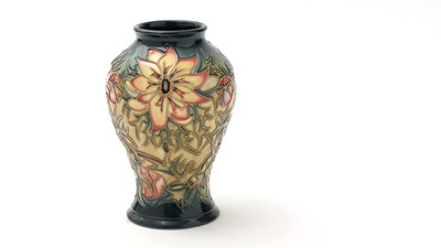 Lot 133 - Moorcroft baluster lily pattern vase.