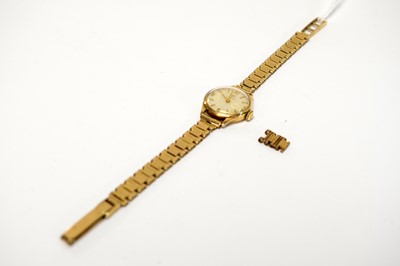 Lot 118 - A 9ct yellow gold Omega cocktail watch