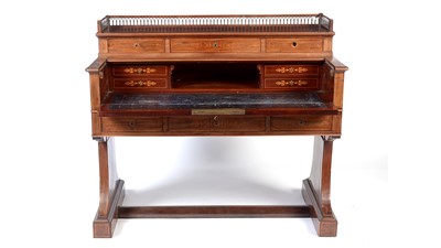 Lot 1436 - A substantial French inlaid mahogany secretaire  in the manner of Jacob Desmalter