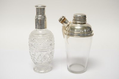 Lot 109 - Two glass cocktail shakers