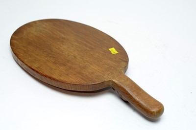Lot 1332 - Robert 'Mouseman' Thompson, Kilburn: a carved oak cheese board